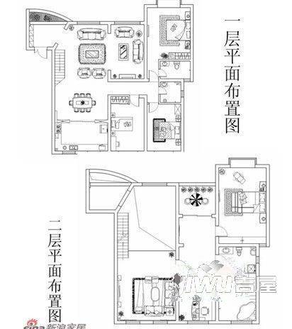 建业森林半岛别墅4室3厅2卫户型图