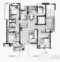 省直花园4室2厅2卫182㎡户型图