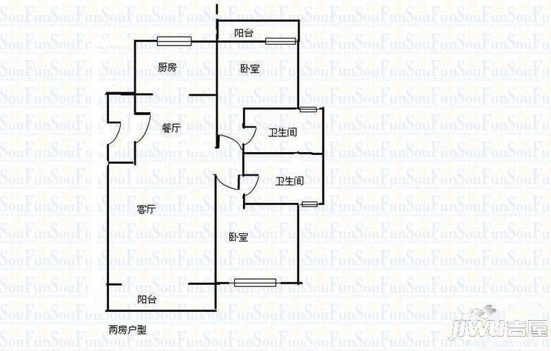 联盟新城二期5室2厅3卫350㎡户型图