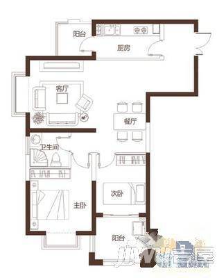 金鹏时代4室2厅2卫159㎡户型图