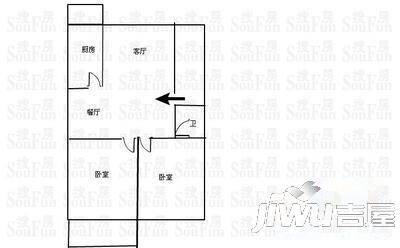 兴华小区3室2厅1卫154㎡户型图