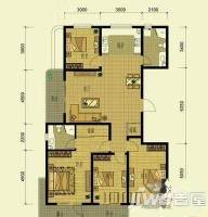 御府三号4室2厅2卫153㎡户型图