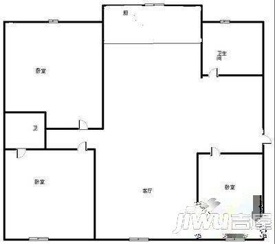 虹景嘉园3室2厅2卫133㎡户型图