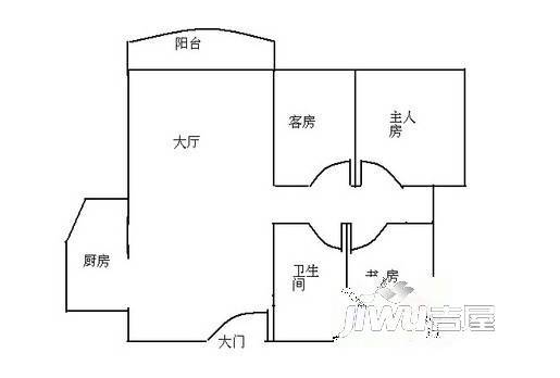 未来花园4室2厅1卫户型图