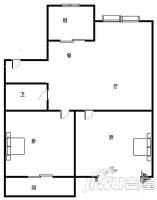 南阳路锅炉厂家属院2室2厅1卫84㎡户型图