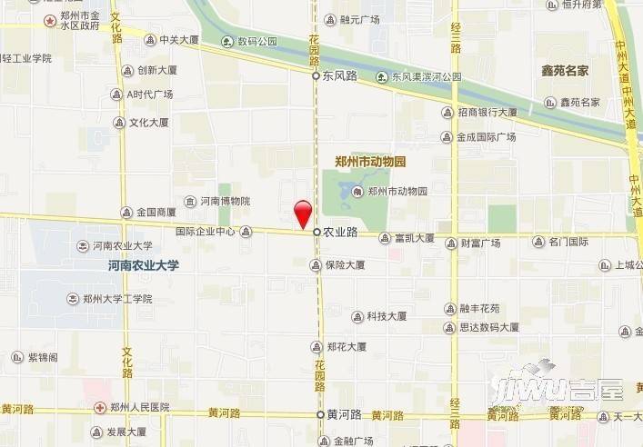 国贸酒店公寓位置交通图1