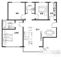 SOHO世纪城4室2厅2卫205㎡户型图