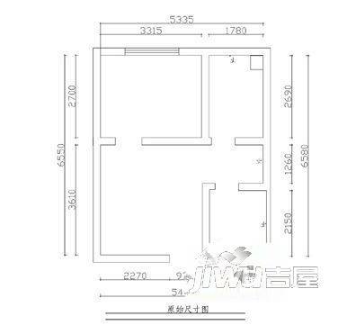 中岳大厦3室1厅1卫户型图