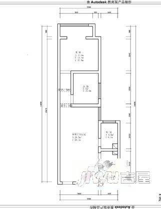 中岳大厦3室1厅1卫户型图