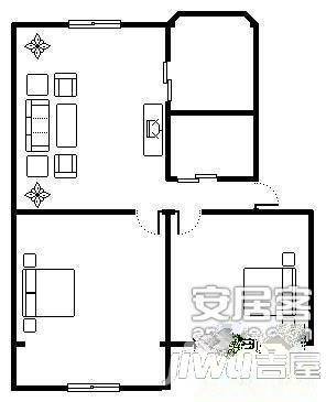 天景丽苑2室2厅1卫82㎡户型图