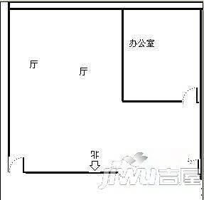 永和国际大厦2室2厅1卫90㎡户型图