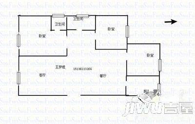 南溪瑶台3室2厅2卫140㎡户型图