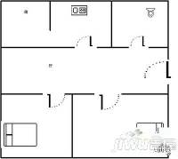 颍河路小区2室1厅1卫户型图