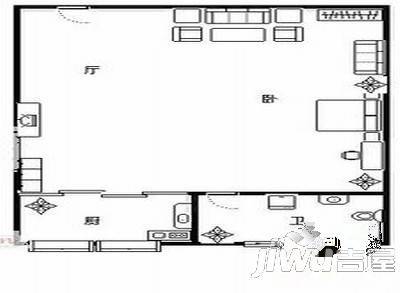 四方木业家属院3室2厅2卫117㎡户型图