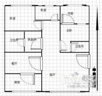 天伦小区3室2厅1卫户型图