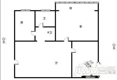 城市北岸4室2厅2卫户型图