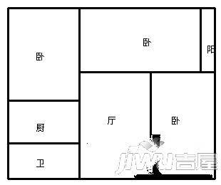 城市北岸4室2厅2卫户型图