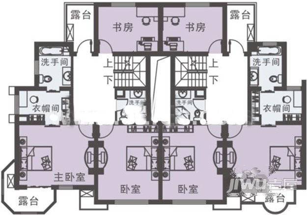 帝湖别墅5室2厅2卫户型图