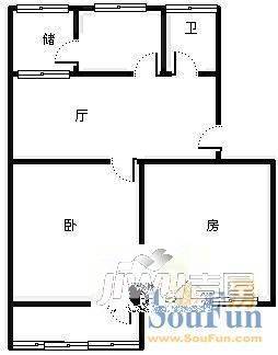 杏林公寓2室2厅1卫户型图