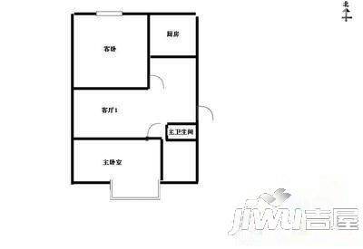 石化路小区2室2厅1卫户型图