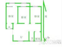 金银村小区3室2厅1卫134㎡户型图