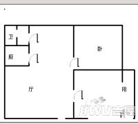 绿纺小区2室2厅1卫89㎡户型图