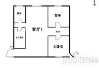 医药局家属院2室1厅1卫62㎡户型图