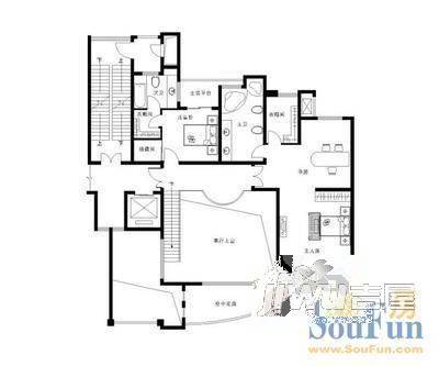 建业森林半岛别墅4室3厅2卫户型图