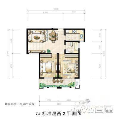 中央特区青春圣地3室2厅2卫143㎡户型图