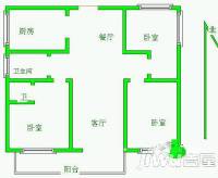 绿城百合二期3室2厅2卫143㎡户型图