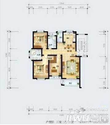 曙光苑3室0厅0卫户型图