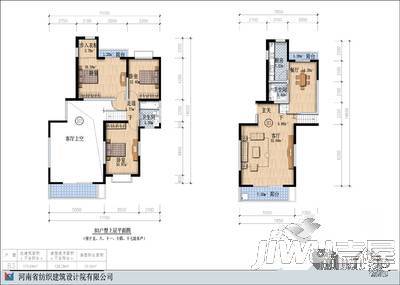 玫瑰花园3室2厅2卫170㎡户型图