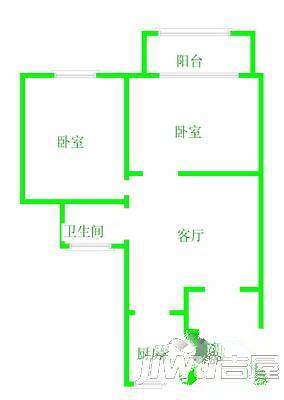 晨曦小区3室1厅1卫94㎡户型图