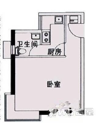 西彩小区3室1厅1卫户型图