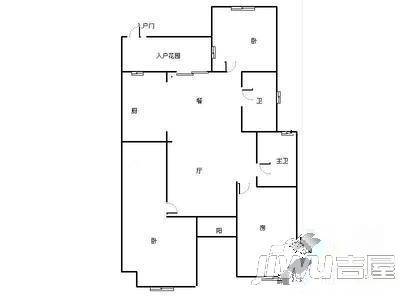 联盟新城二期5室2厅3卫350㎡户型图