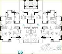 中央特区万俊苑3室2厅1卫135㎡户型图