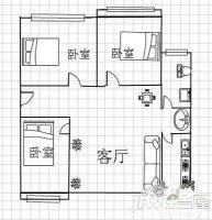 江山书香名邸3室2厅1卫145㎡户型图