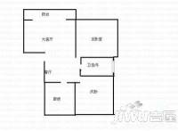 南福华2室1厅1卫60㎡户型图