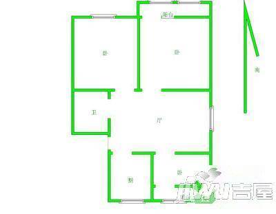 怡景花园3室2厅1卫107㎡户型图