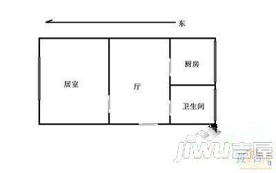 怡景花园3室2厅1卫107㎡户型图