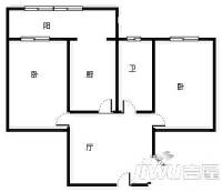 货站北街郑汴路小区2室1厅1卫53㎡户型图