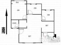 商都公寓3室2厅1卫119㎡户型图