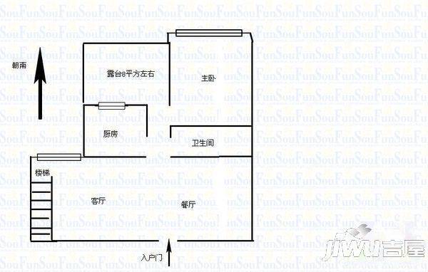 亚新美好时光2室2厅1卫89㎡户型图