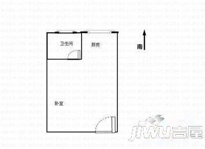 青年居易1室1厅1卫24㎡户型图