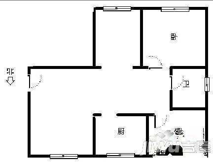 丰庆华府2室2厅1卫95㎡户型图