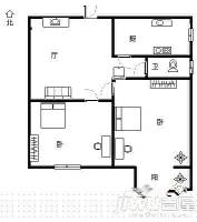 大桥局家属院2室2厅1卫户型图