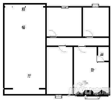 邙山教委家属院3室2厅1卫120㎡户型图