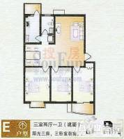 永威鑫城3室2厅1卫126㎡户型图