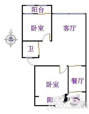 梦园新村3室2厅1卫131㎡户型图