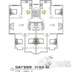 通达春天3室2厅1卫户型图